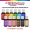US Cake Supply by Chefmaster Liqua-Gel Cake Color Set - 12 of the Most Popular Colors in 0.7 fl. oz. (20ml) Bottles